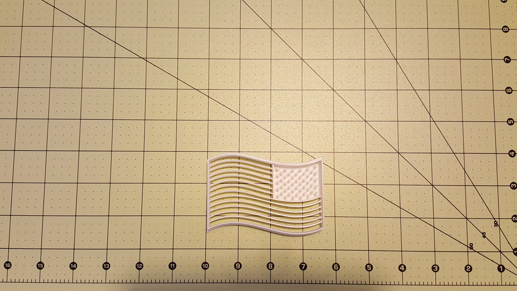 New America Flag  3.5" Cookie Fondant Cutter