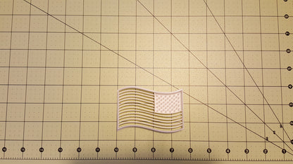 New America Flag  3.5" Cookie Fondant Cutter