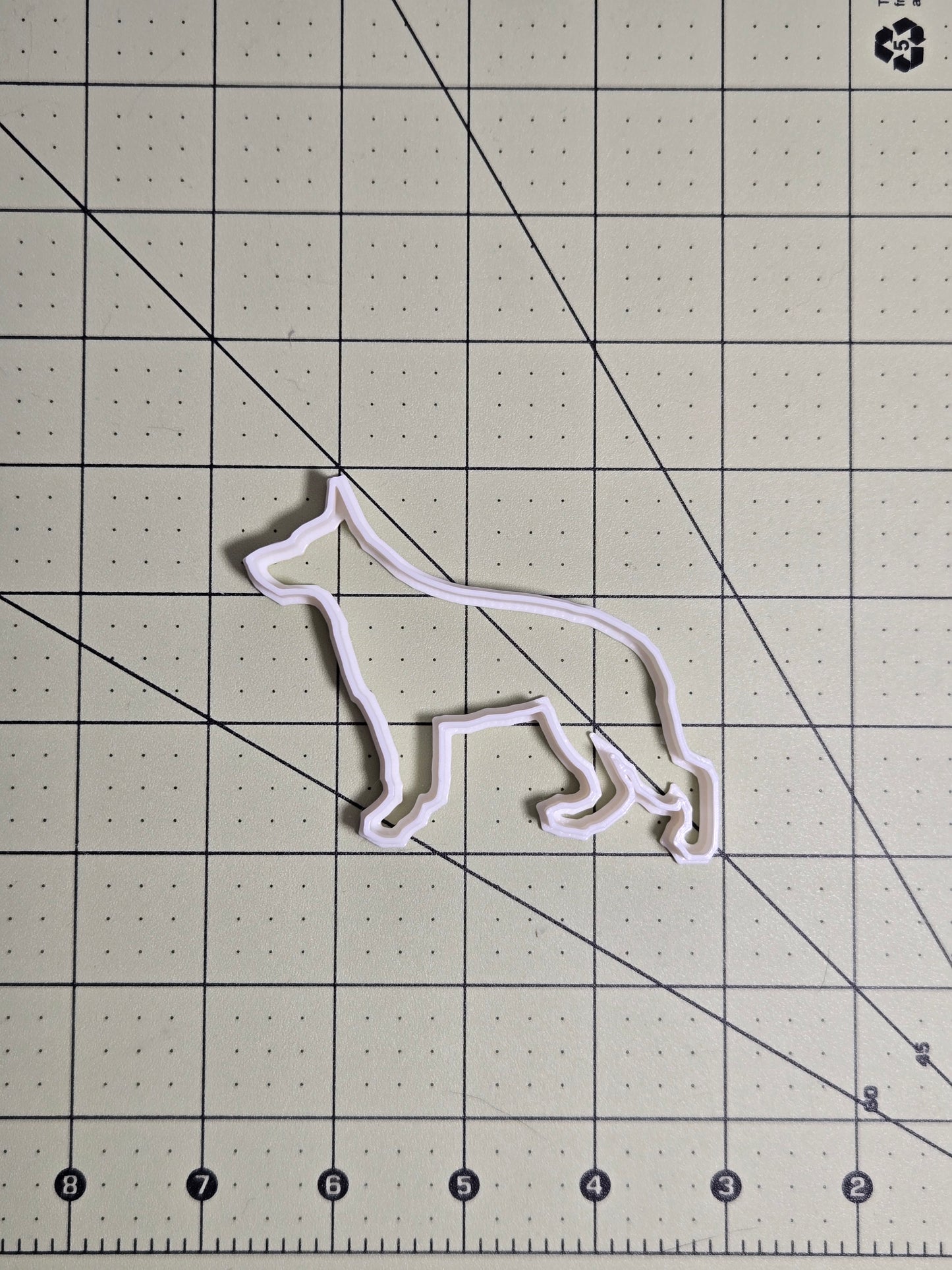 German Shepherd Cookie Cutter 4"