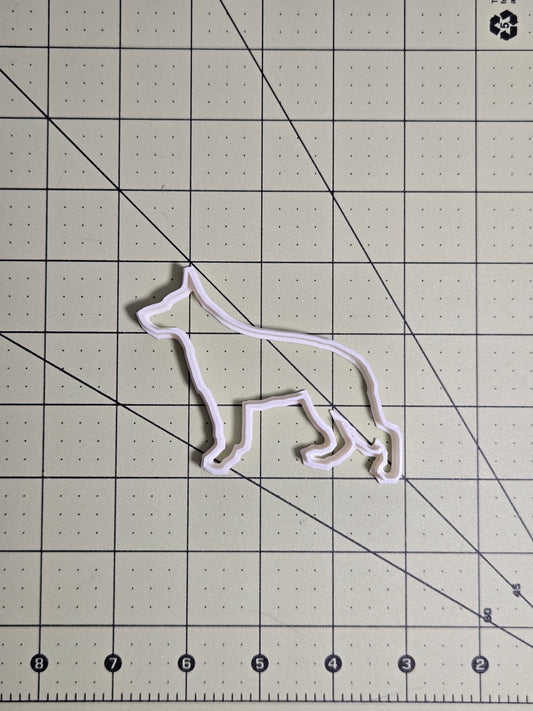 German Shepherd Cookie Cutter 4"